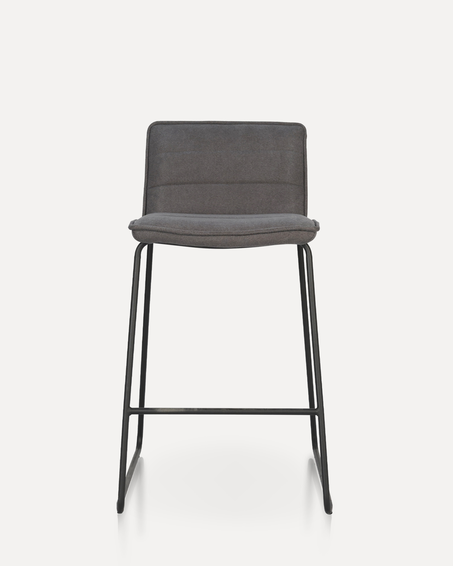 Barstool Grey Upholstered Barstool Grey Upholstered