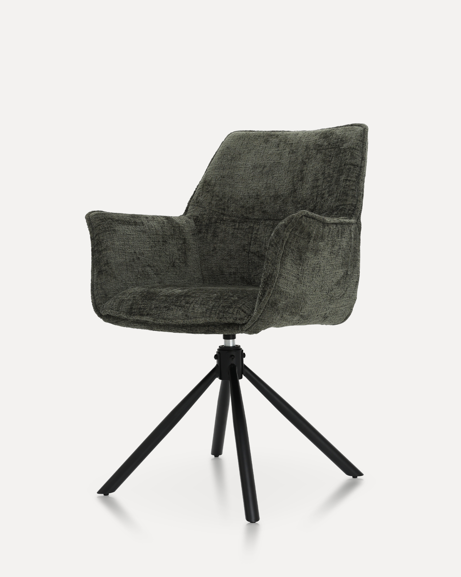 Kerusi makan swivel dengan lengan