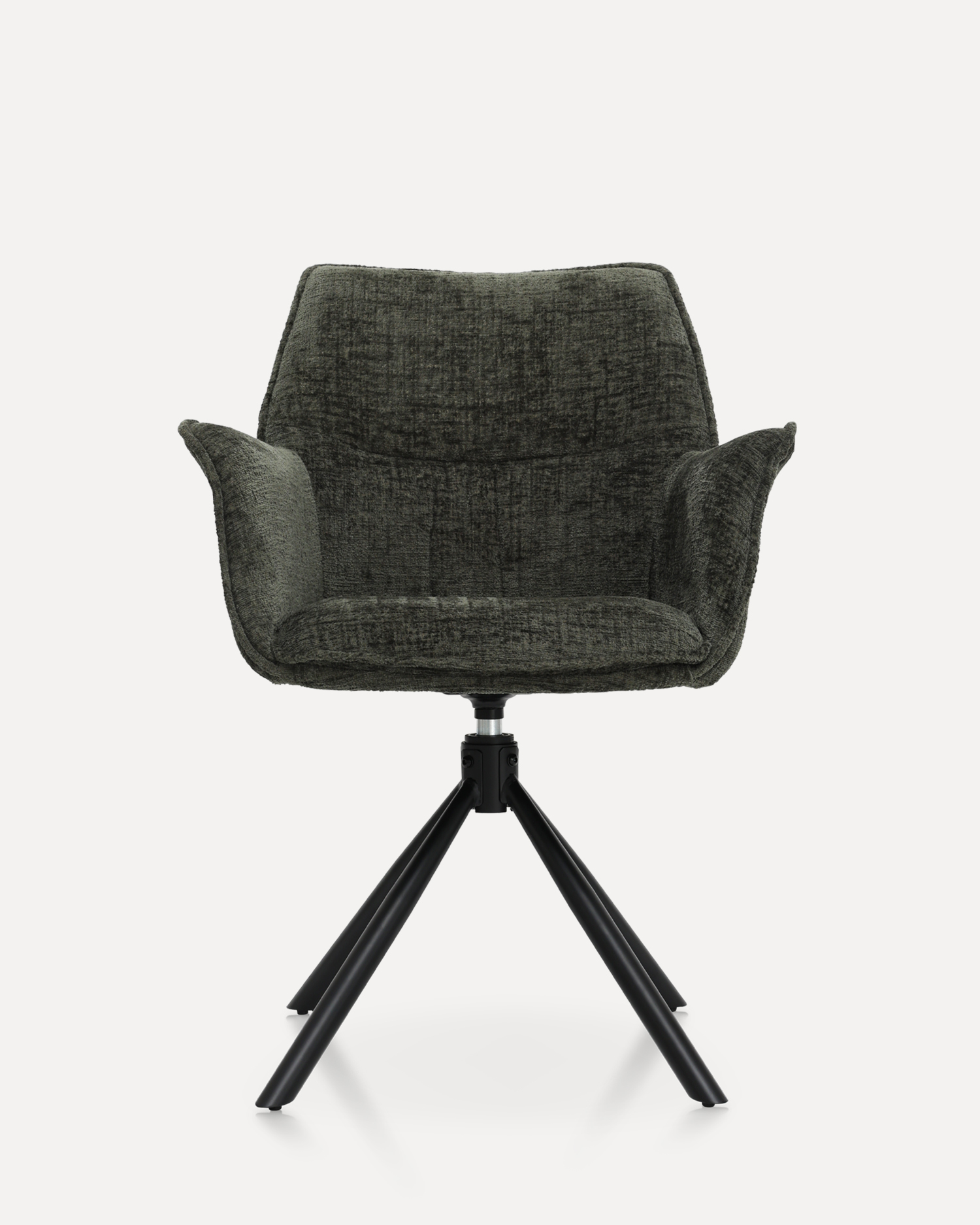 Kerusi makan swivel dengan lengan Kerusi makan swivel dengan lengan