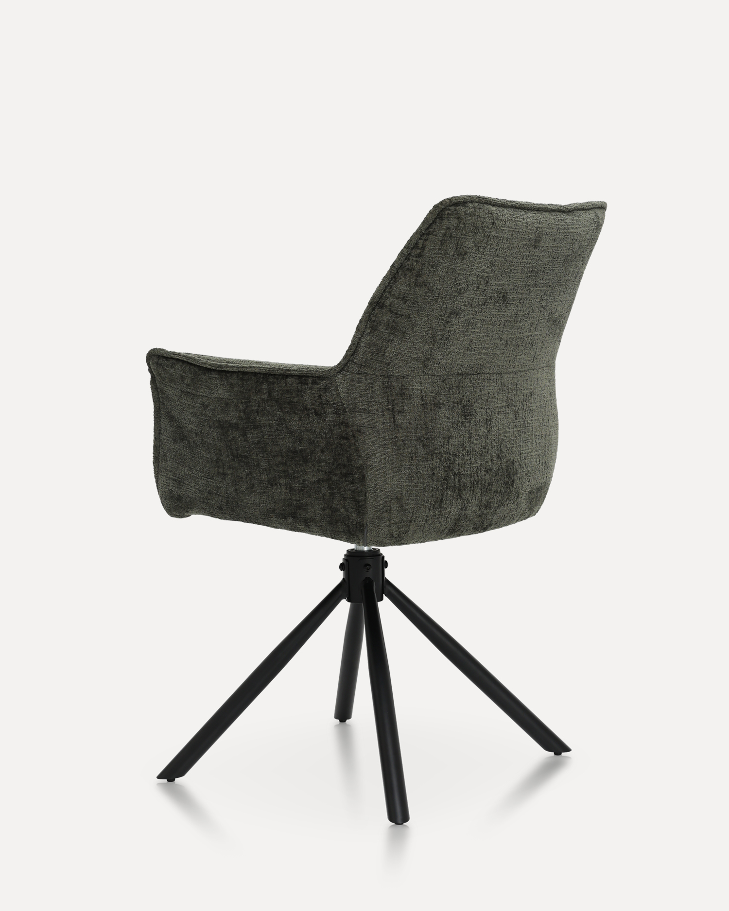 Kerusi makan swivel dengan lengan Kerusi makan swivel dengan lengan