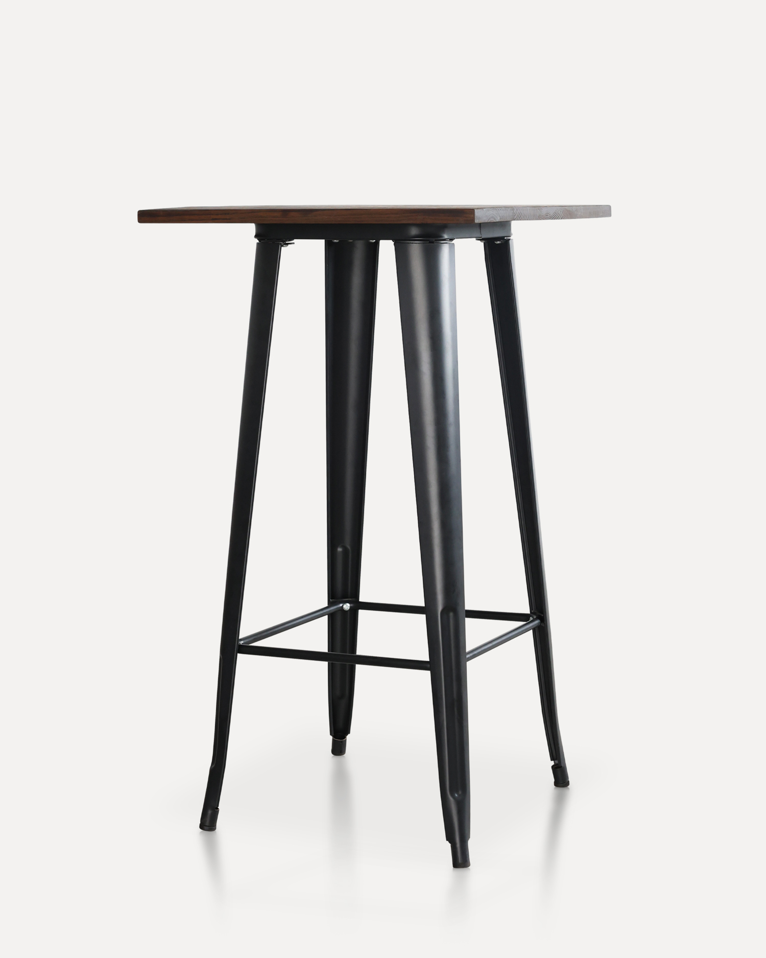 Meja bar kayu bistro