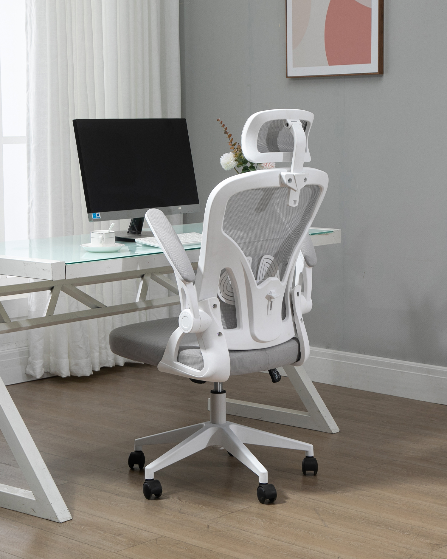 Kerusi Pejabat dengan Landar Permukaan laras Kerusi Pejabat dengan Landar Permukaan laras