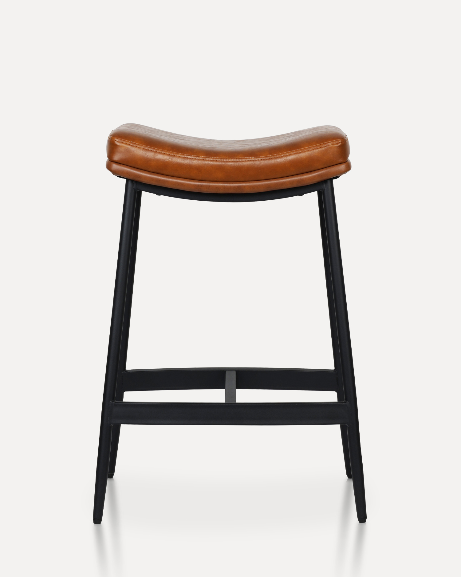 Barstool kulit coklat Barstool kulit coklat