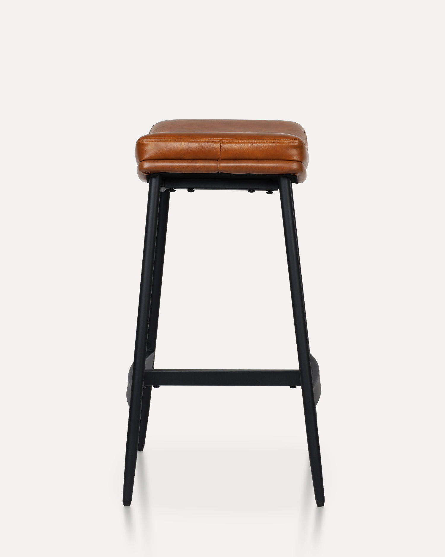 Barstool kulit coklat Barstool kulit coklat